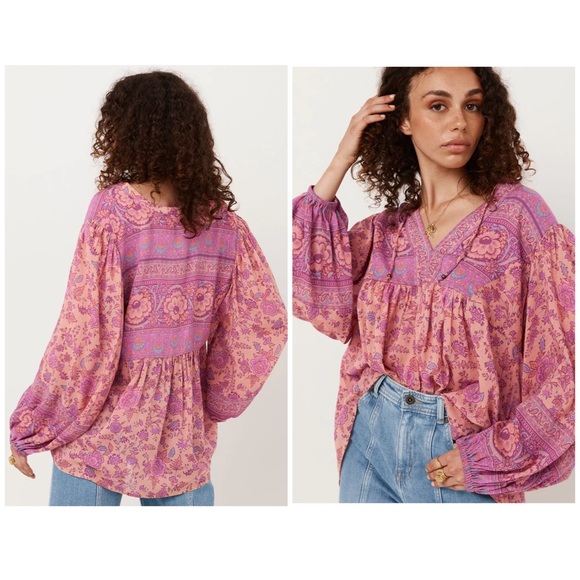 EUC Spell & the Gypsy Collective Blossom Folk Song Blouse - Picture 5 of 17